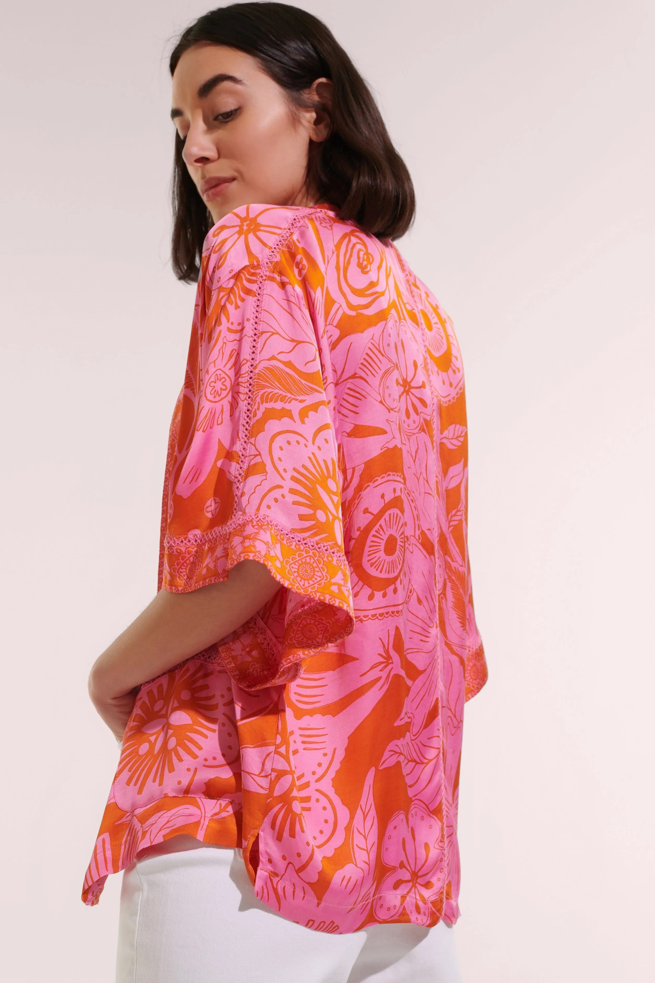 Kimono Bel - Pink Gauguin sold by Poupette St Barth product image thumbnail 2