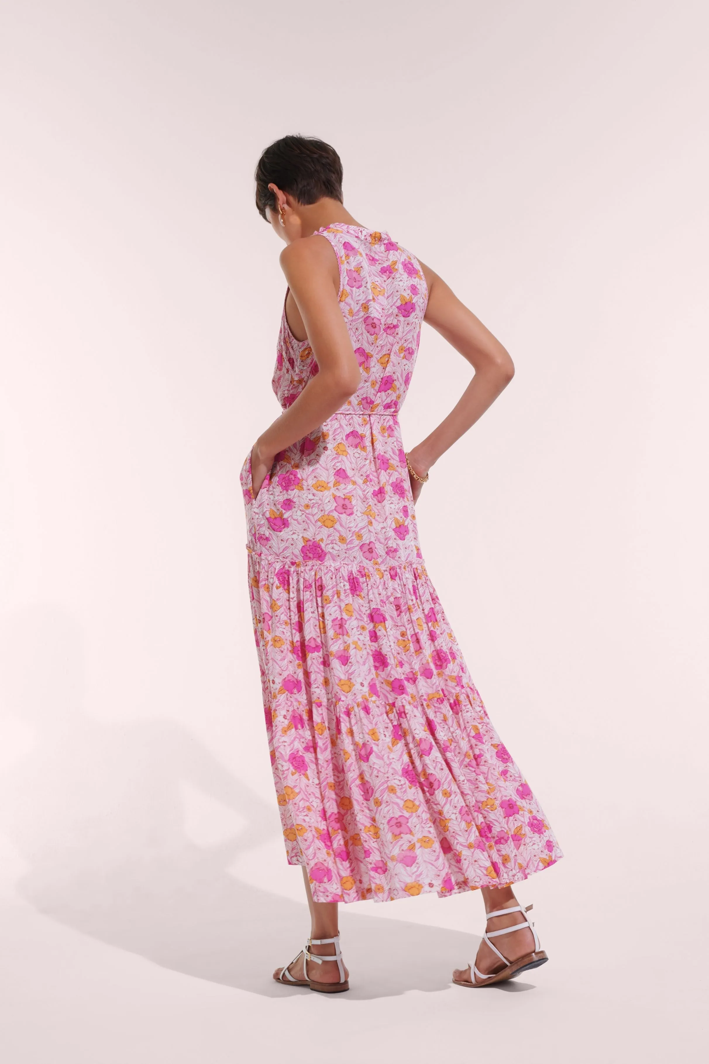 Long Dress Nana - Pink Petunia sold by Poupette St Barth product image thumbnail 2