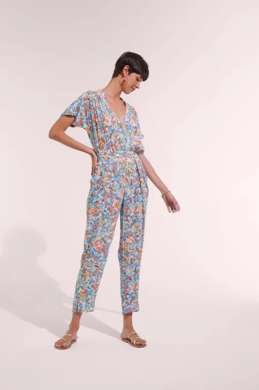 Long Jumpsuit Becky - Aqua Shadow sold by Poupette St Barth