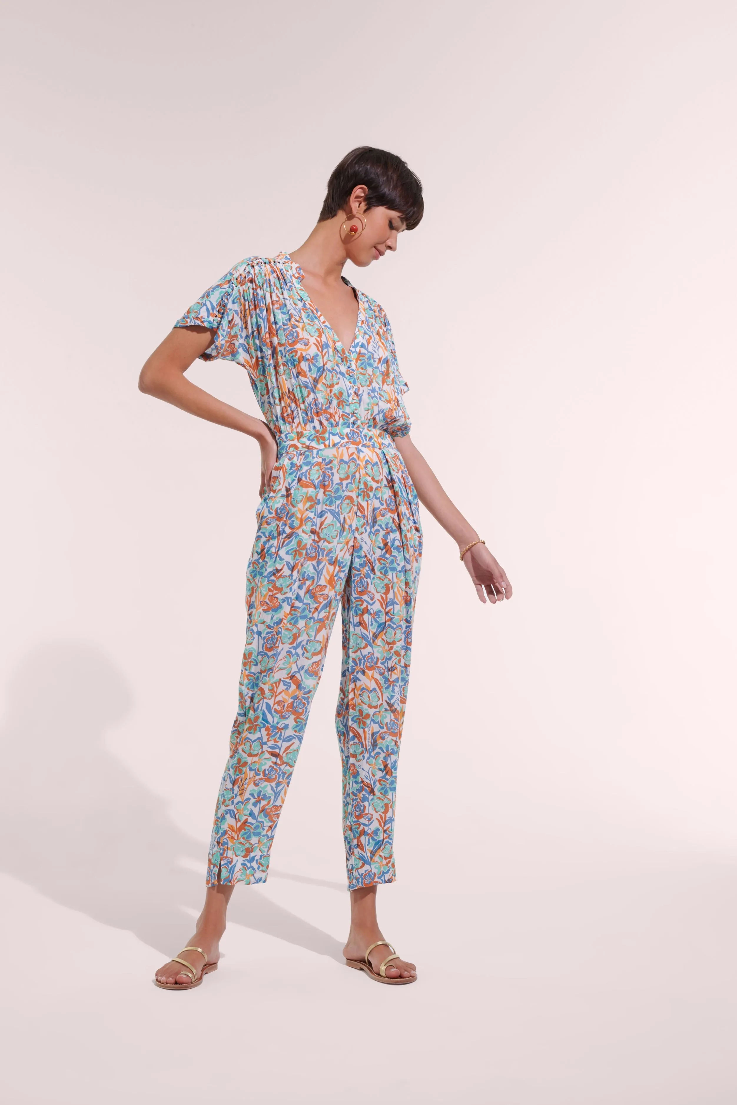 Long Jumpsuit Becky - Aqua Shadow sold by Poupette St Barth