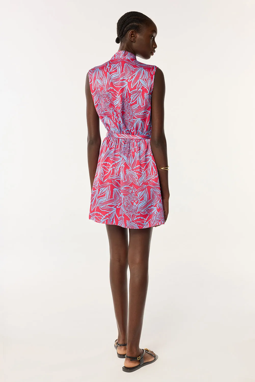 Mini Dress Clea - Pink Pop Tiger sold by Poupette St Barth product image thumbnail 2