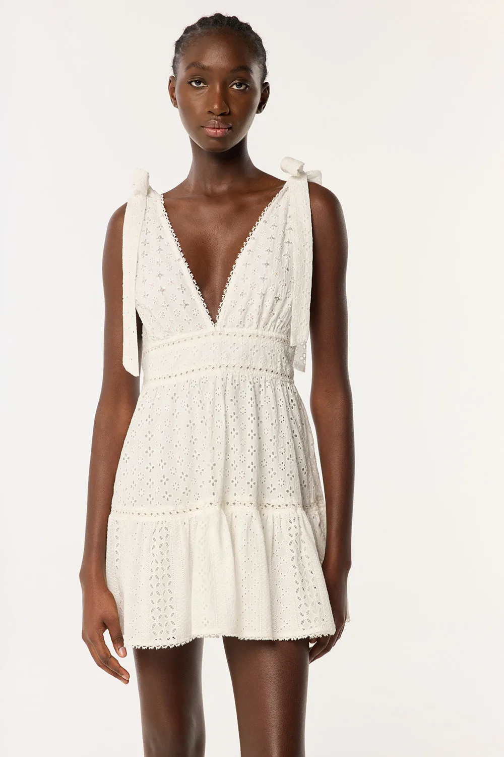 Mini Dress Cara - Natural White sold by Poupette St Barth