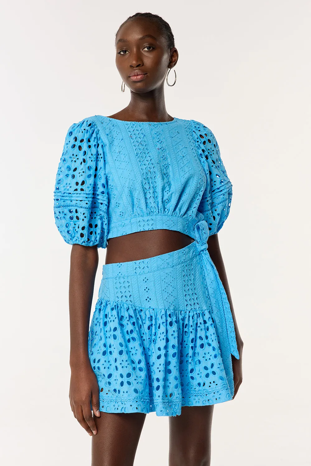 Mini Dress Chantal - Sky sold by Poupette St Barth