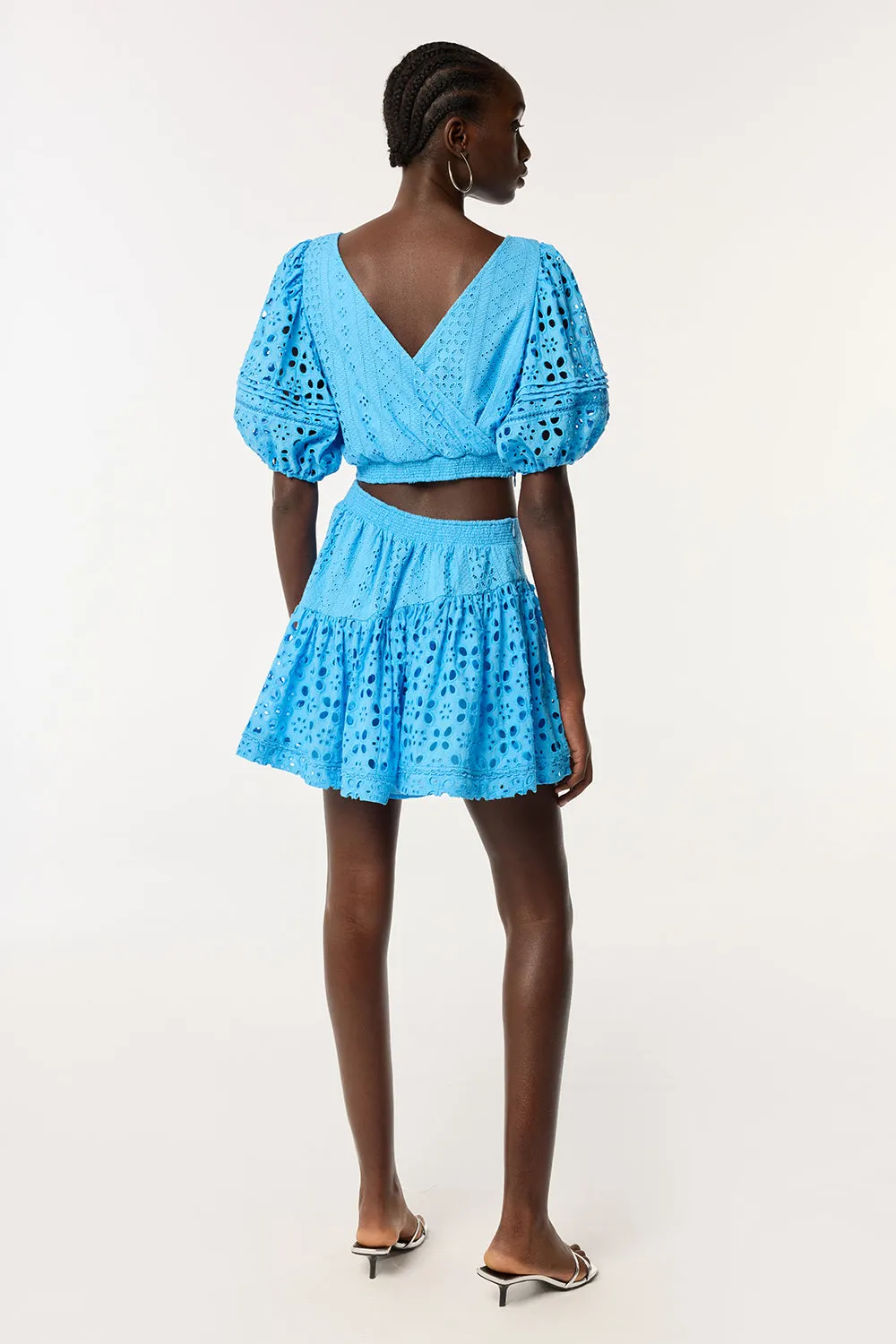 Mini Dress Chantal - Sky sold by Poupette St Barth product image thumbnail 4