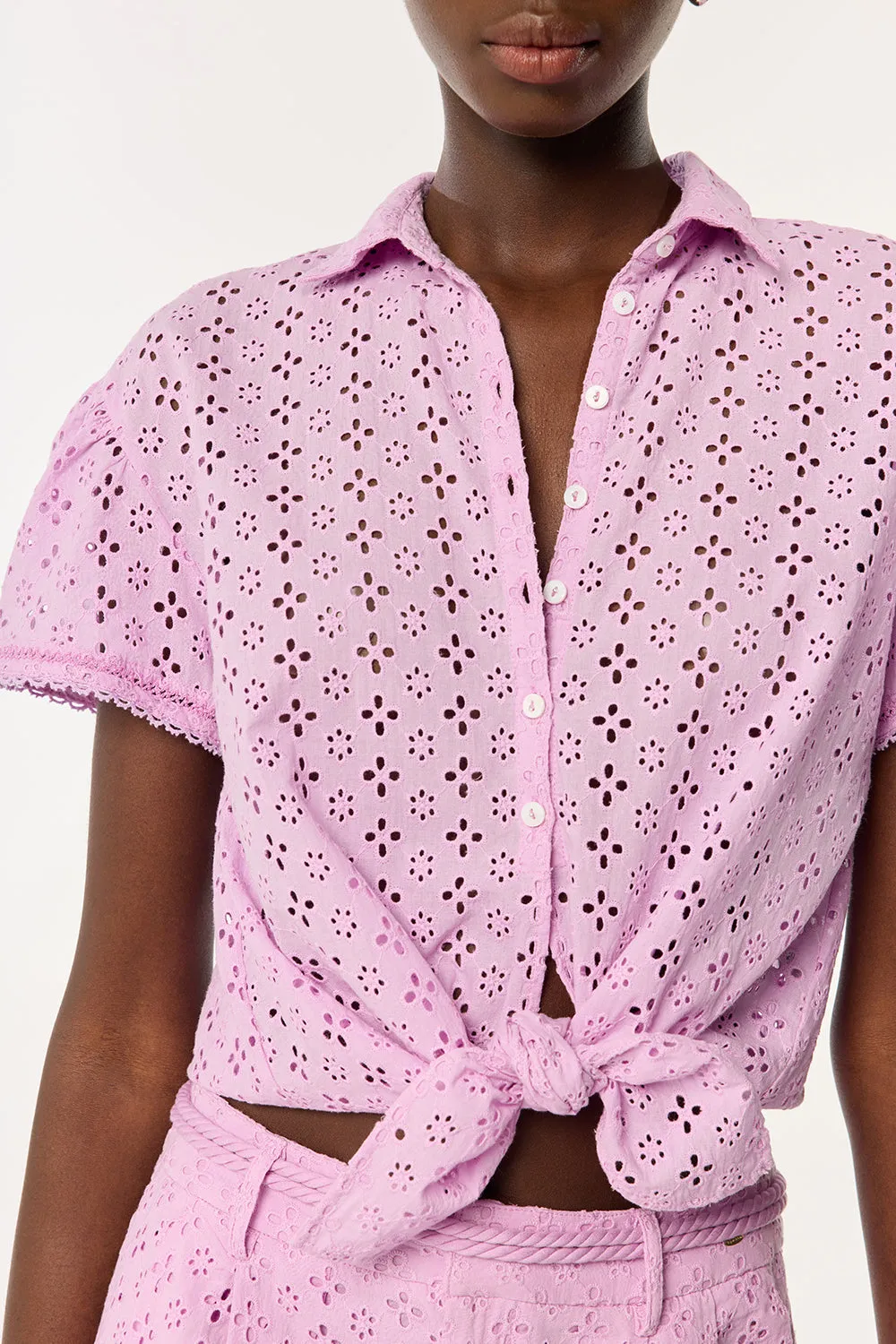 Shirt Cycas - Lilac sold by Poupette St Barth product image thumbnail 2