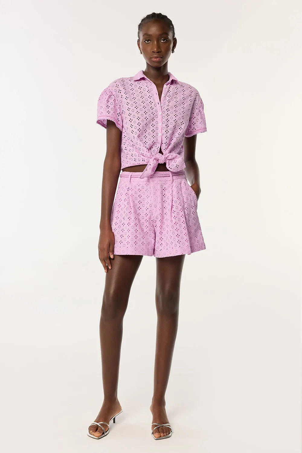 Shirt Cycas - Lilac sold by Poupette St Barth product image thumbnail 3