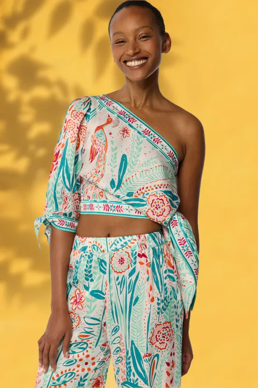 Blouse Cecile - Mint Plum Bird Small sold by Poupette St Barth