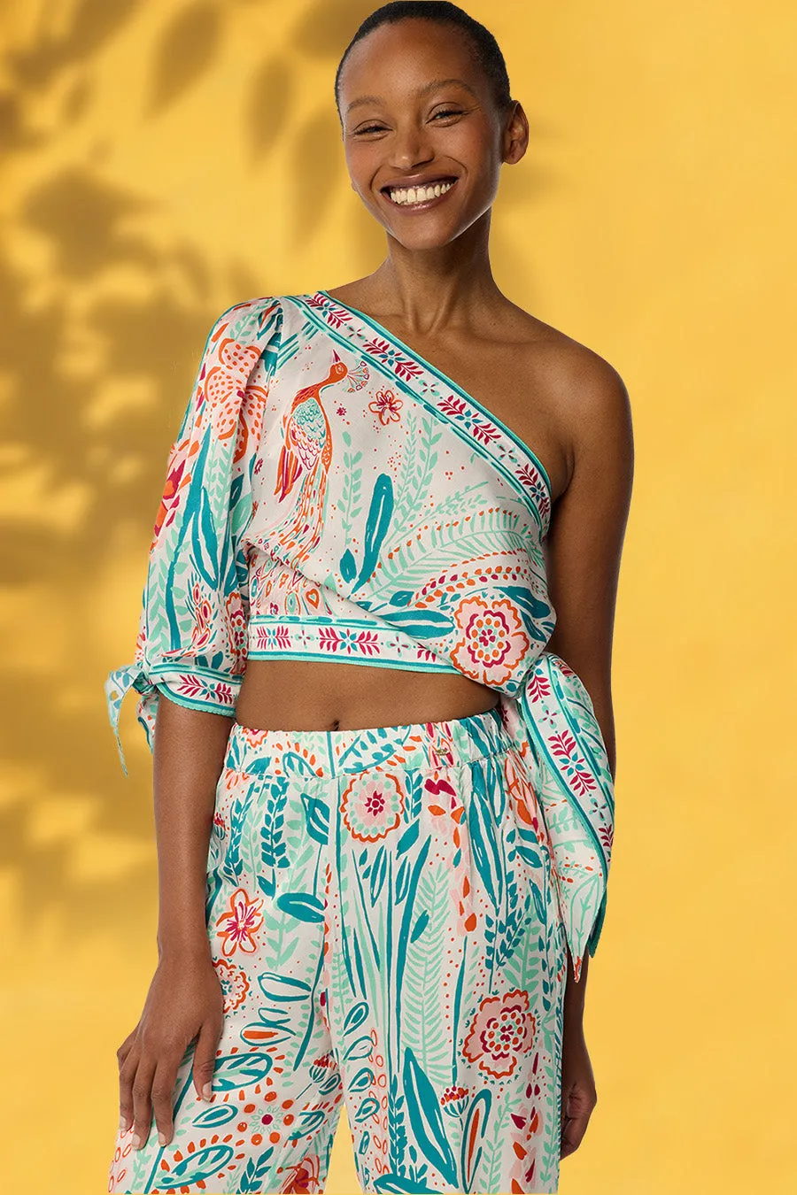 Blouse Cecile - Mint Plum Bird Small sold by Poupette St Barth