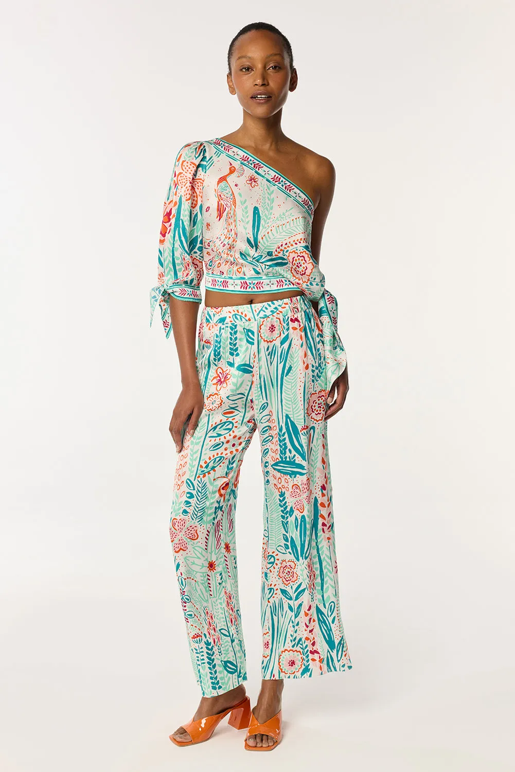 Blouse Cecile - Mint Plum Bird Small sold by Poupette St Barth product image thumbnail 2