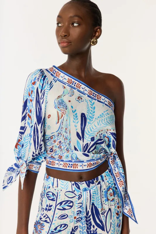 Blouse Cecile - Blue Plum Bird Small sold by Poupette St Barth