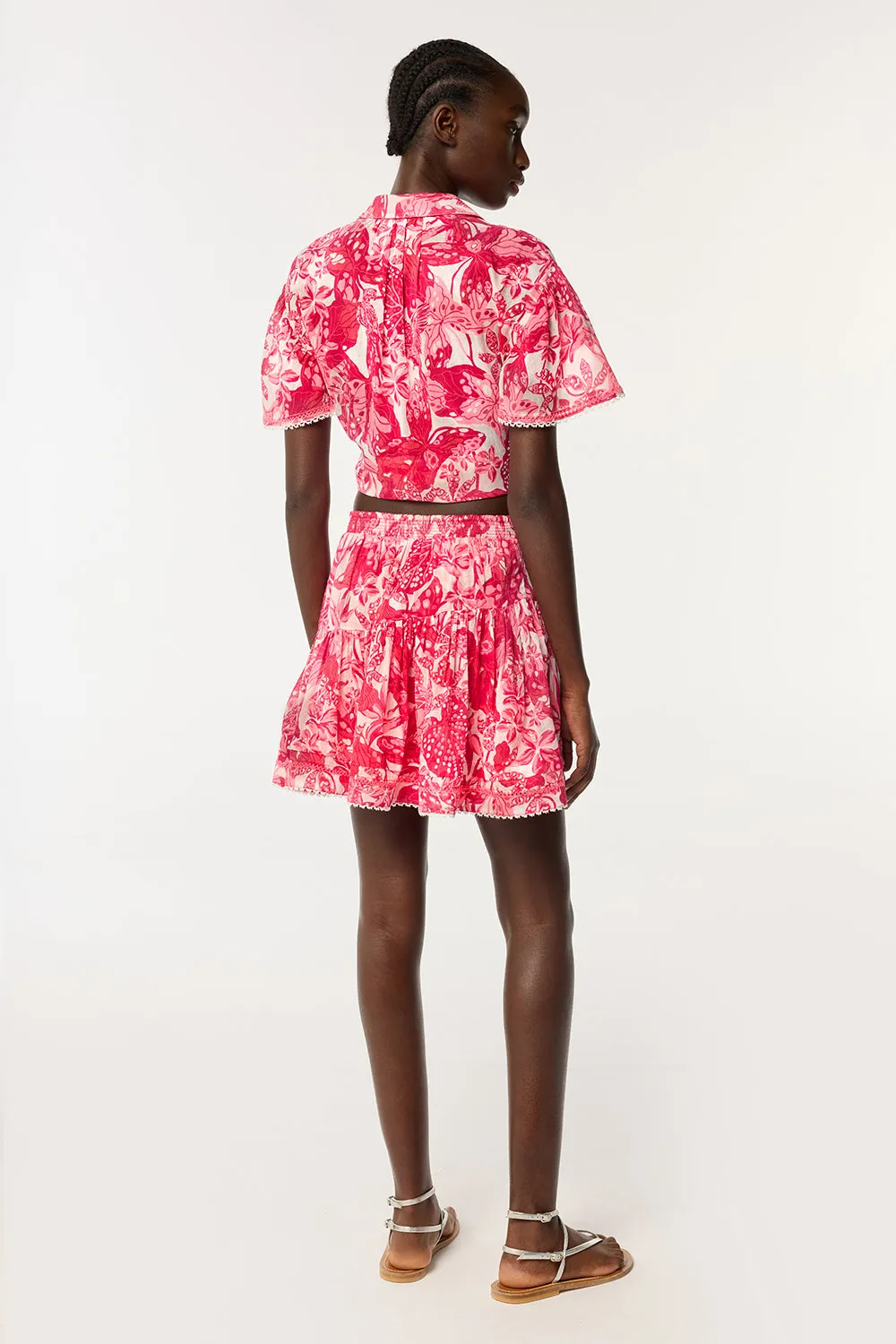 Mini Skirt Chantal - Pink Jengel sold by Poupette St Barth product image thumbnail 4