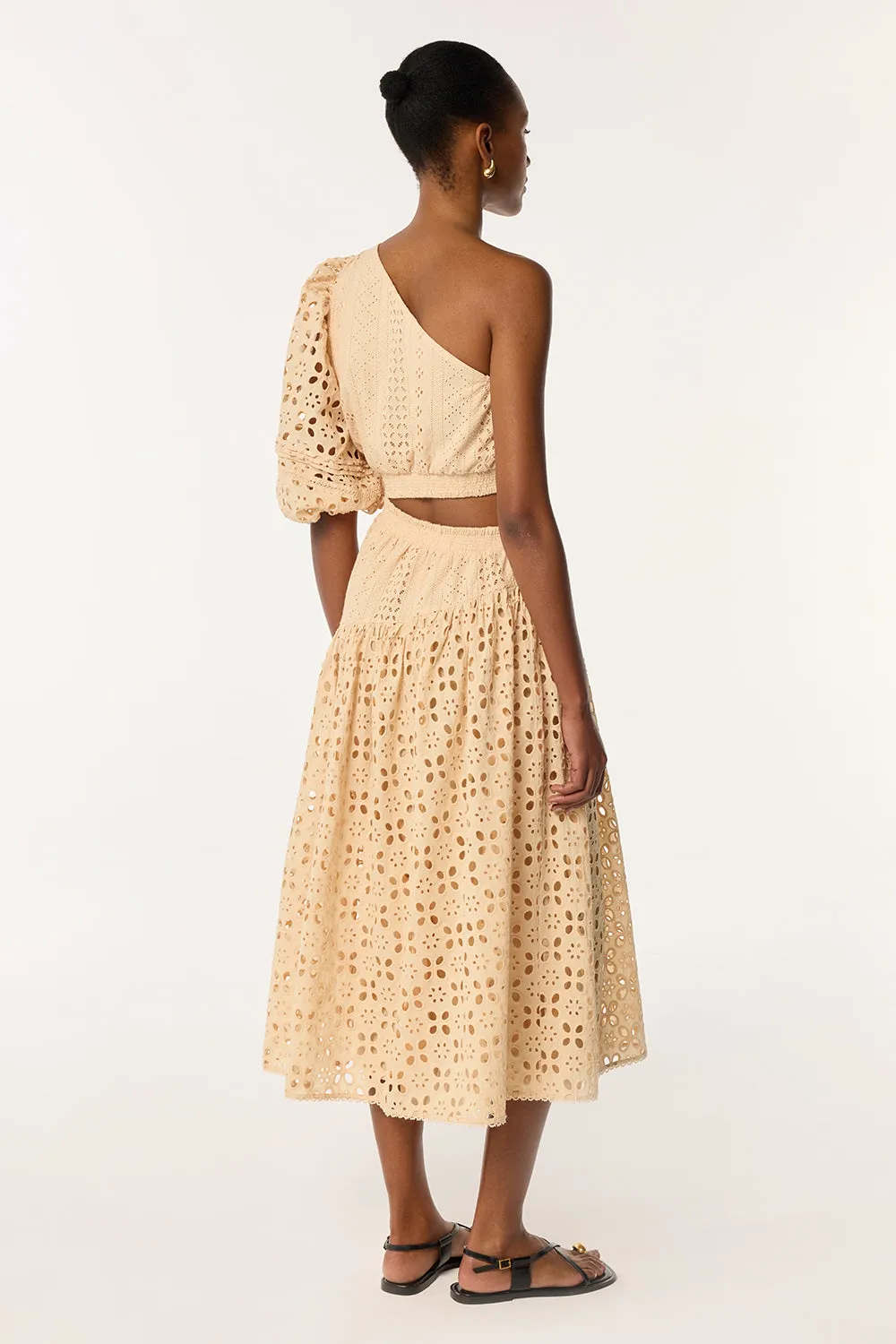 Long Dress Chantal - Cream sold by Poupette St Barth product image thumbnail 3