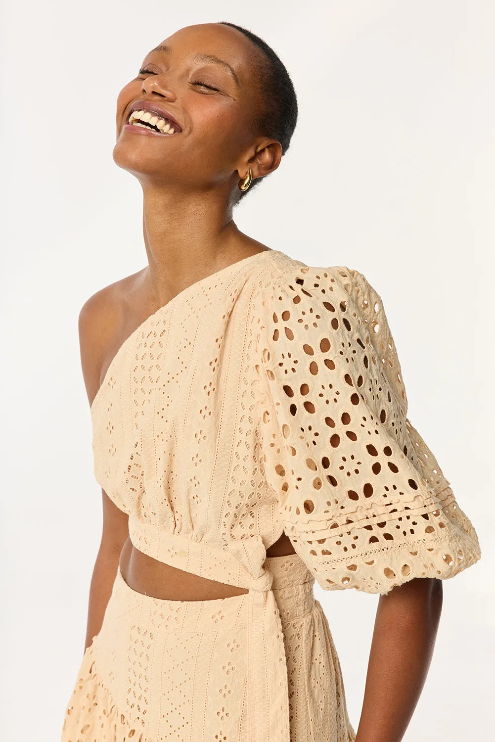 Long Dress Chantal - Cream sold by Poupette St Barth product image thumbnail 2