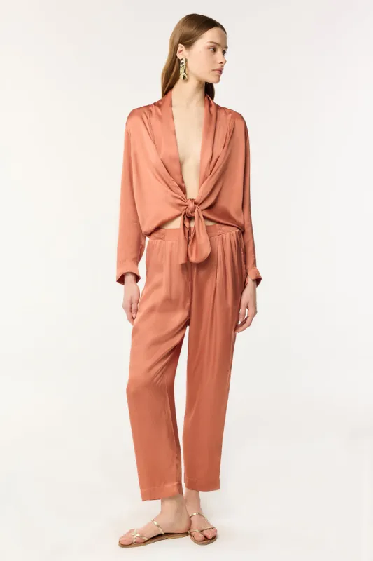 Pant Celie - Dusty Pink sold by Poupette St Barth