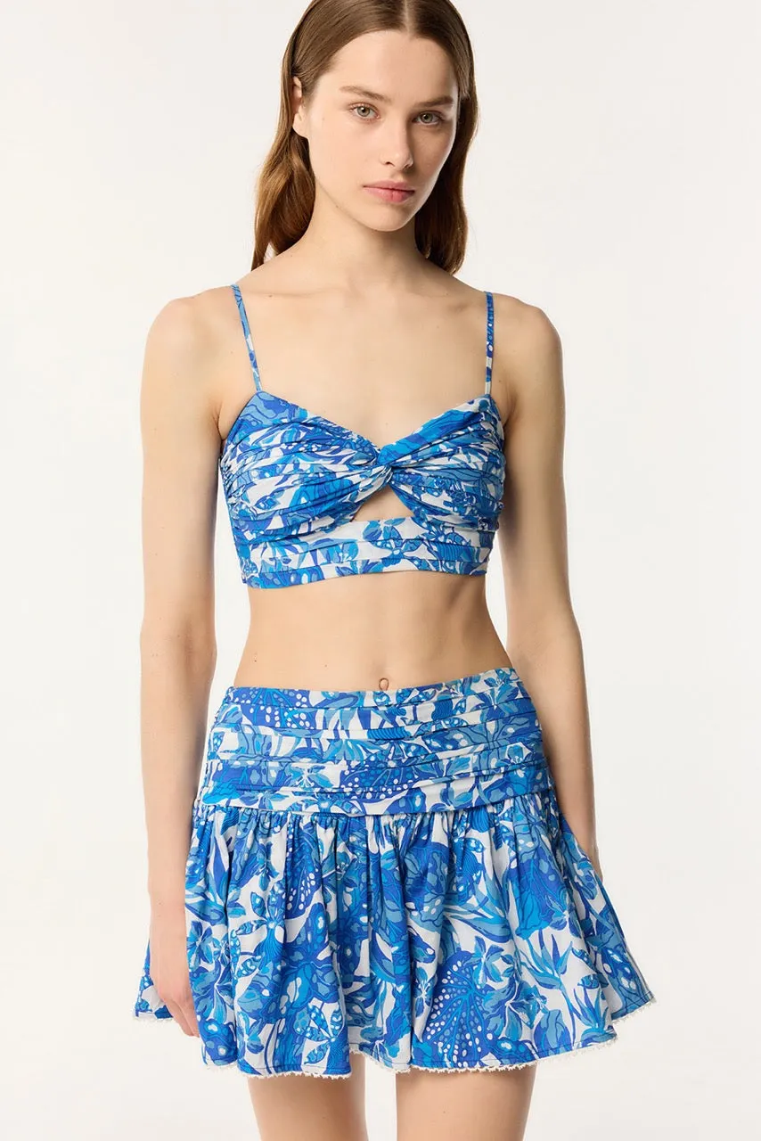 Mini Skirt Colleen - Blue Jengel sold by Poupette St Barth product image thumbnail 2