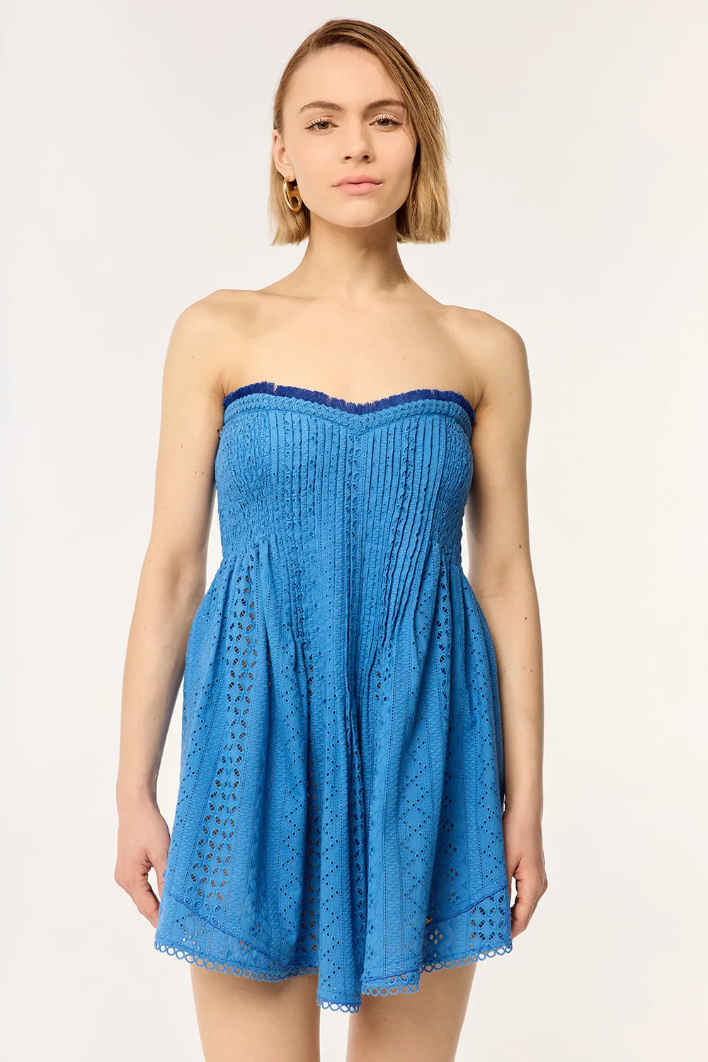 Bandeau Dress Claire - Jeans sold by Poupette St Barth product image thumbnail 3