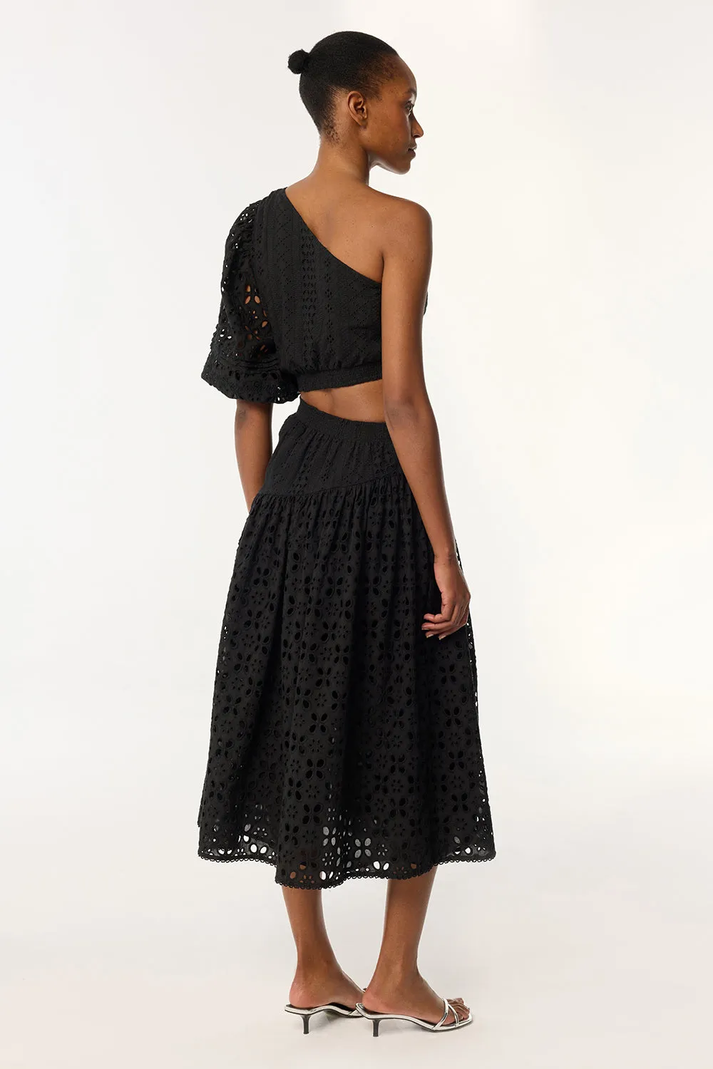 Long Dress Chantal - Black sold by Poupette St Barth product image thumbnail 3