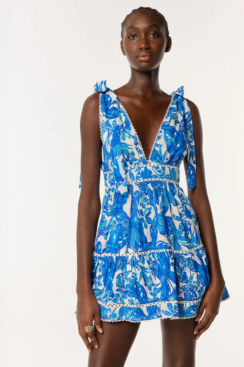 Mini Dress Cara - Blue Jengel sold by Poupette St Barth