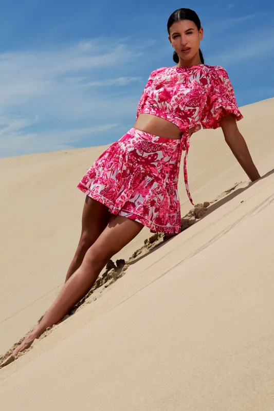 Mini Dress Chantal - Pink Jengel sold by Poupette St Barth