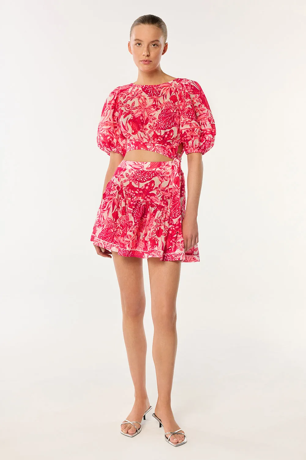 Mini Dress Chantal - Pink Jengel sold by Poupette St Barth product image thumbnail 2