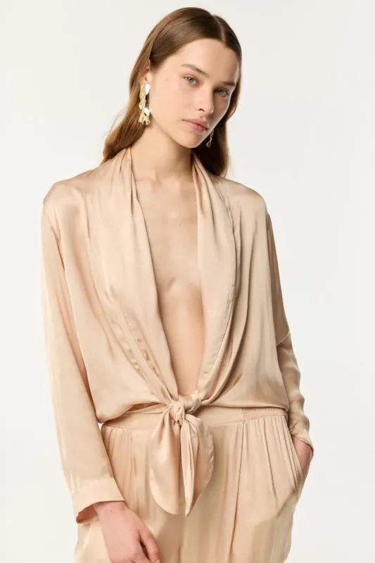 Blouse Celie - Beige made by Poupette St Barth