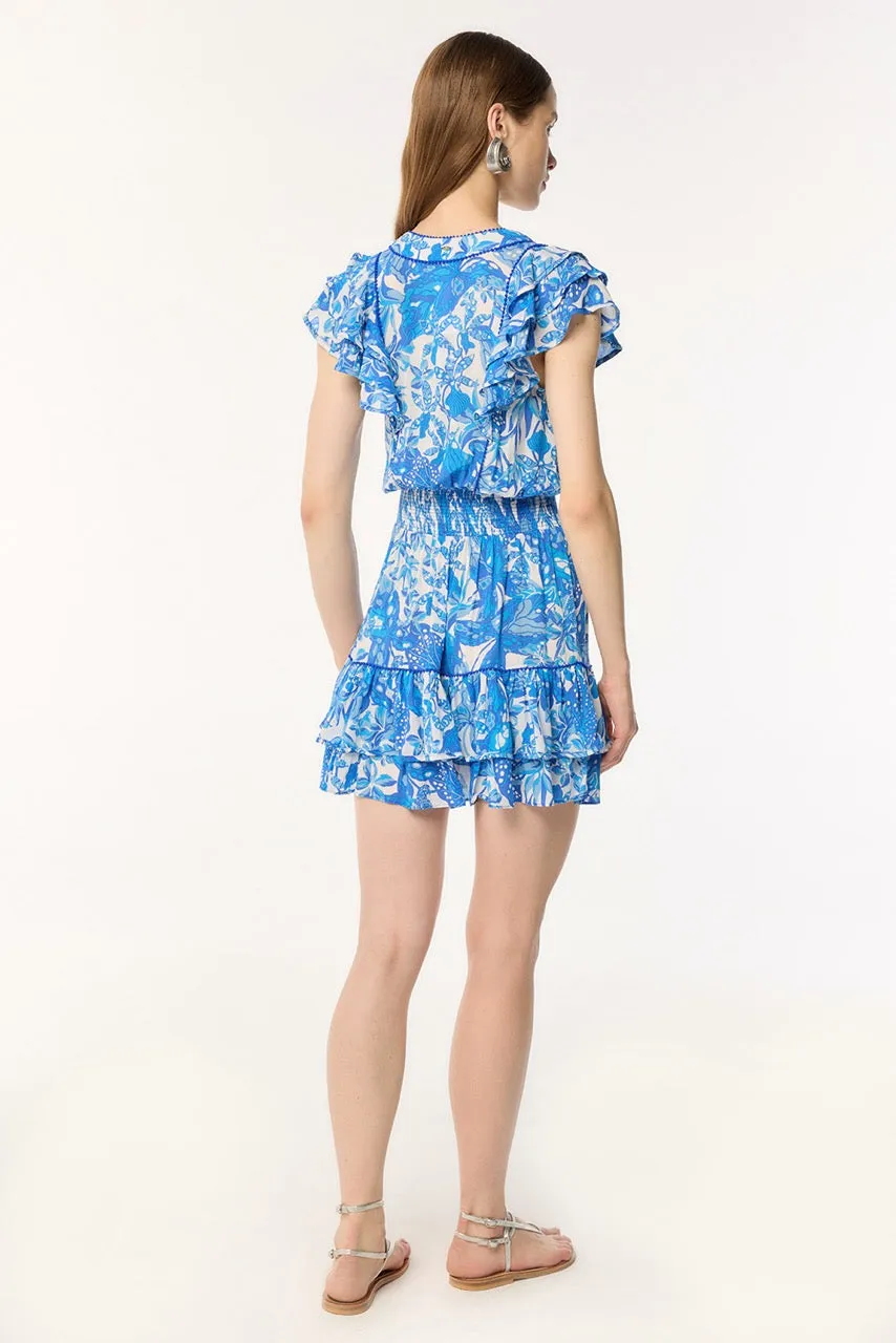 Mini Dress Camila - Blue Jengel sold by Poupette St Barth product image thumbnail 3