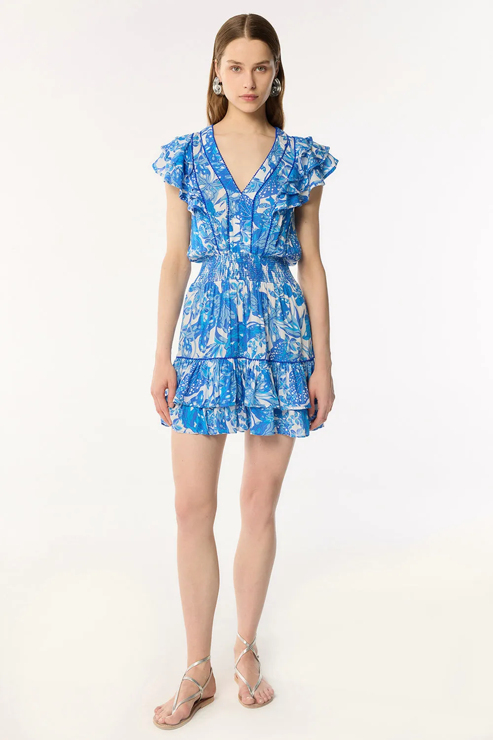 Mini Dress Camila - Blue Jengel sold by Poupette St Barth product image thumbnail 2