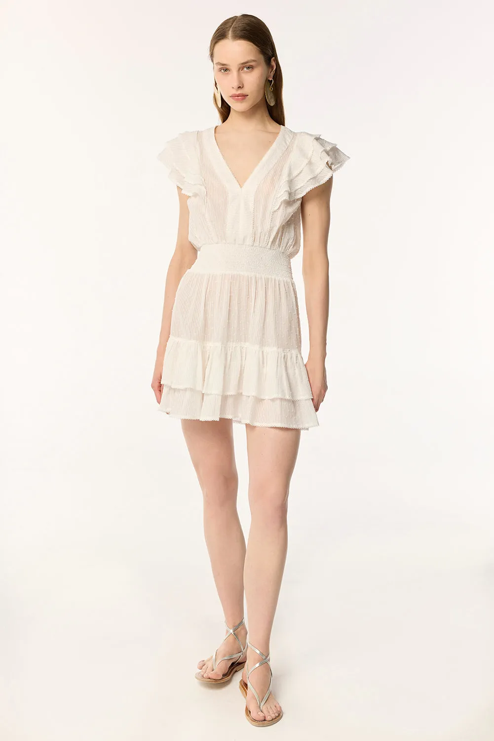 Mini Dress Camila - Natural White sold by Poupette St Barth product image thumbnail 2