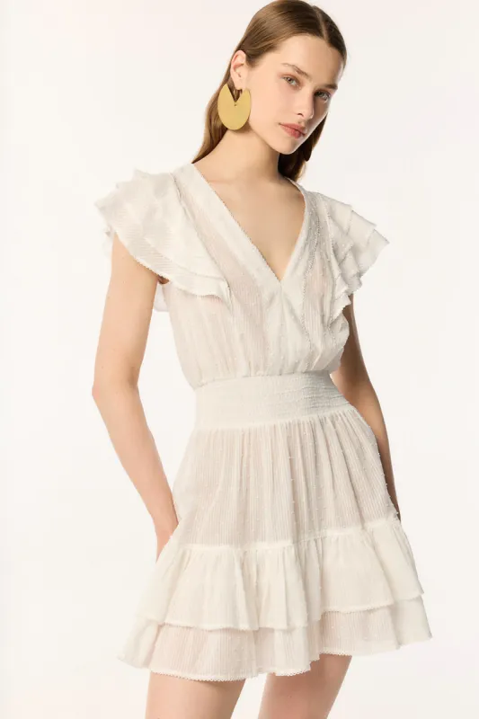 Mini Dress Camila - Natural White sold by Poupette St Barth