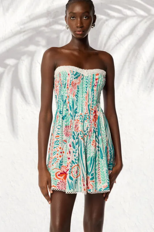 Bandeau Dress Claire - Mint Plum sold by Poupette St Barth