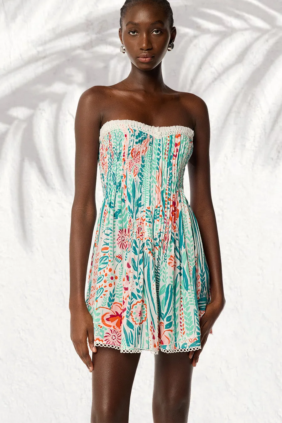 Bandeau Dress Claire - Mint Plum sold by Poupette St Barth