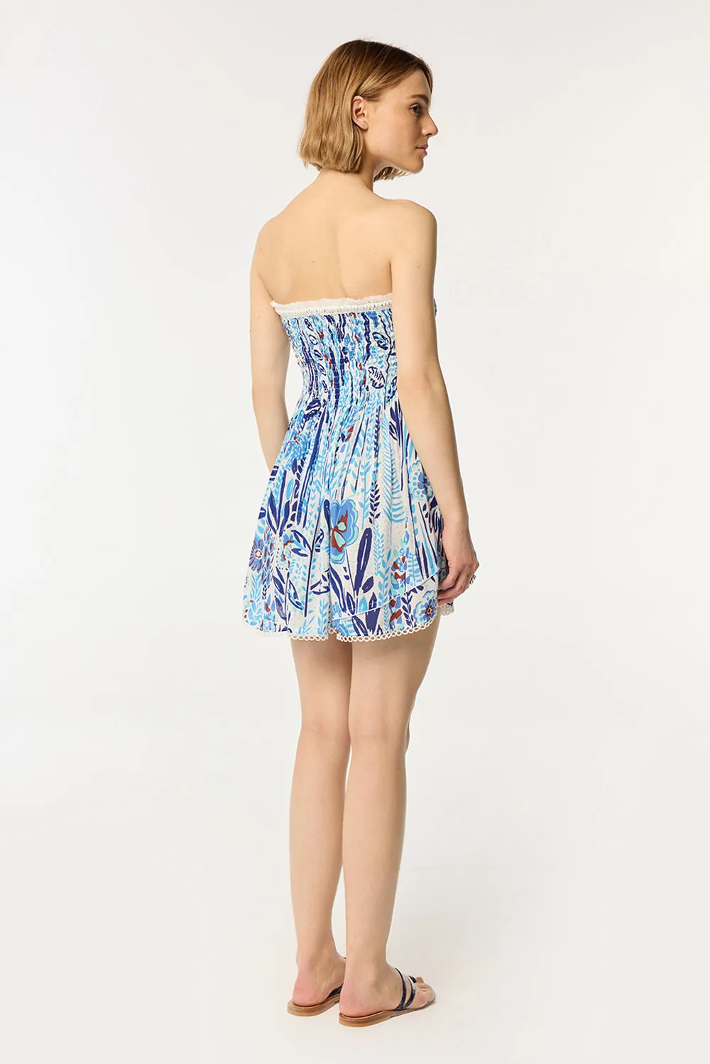 Bandeau Dress Claire - Blue Plum sold by Poupette St Barth product image thumbnail 3