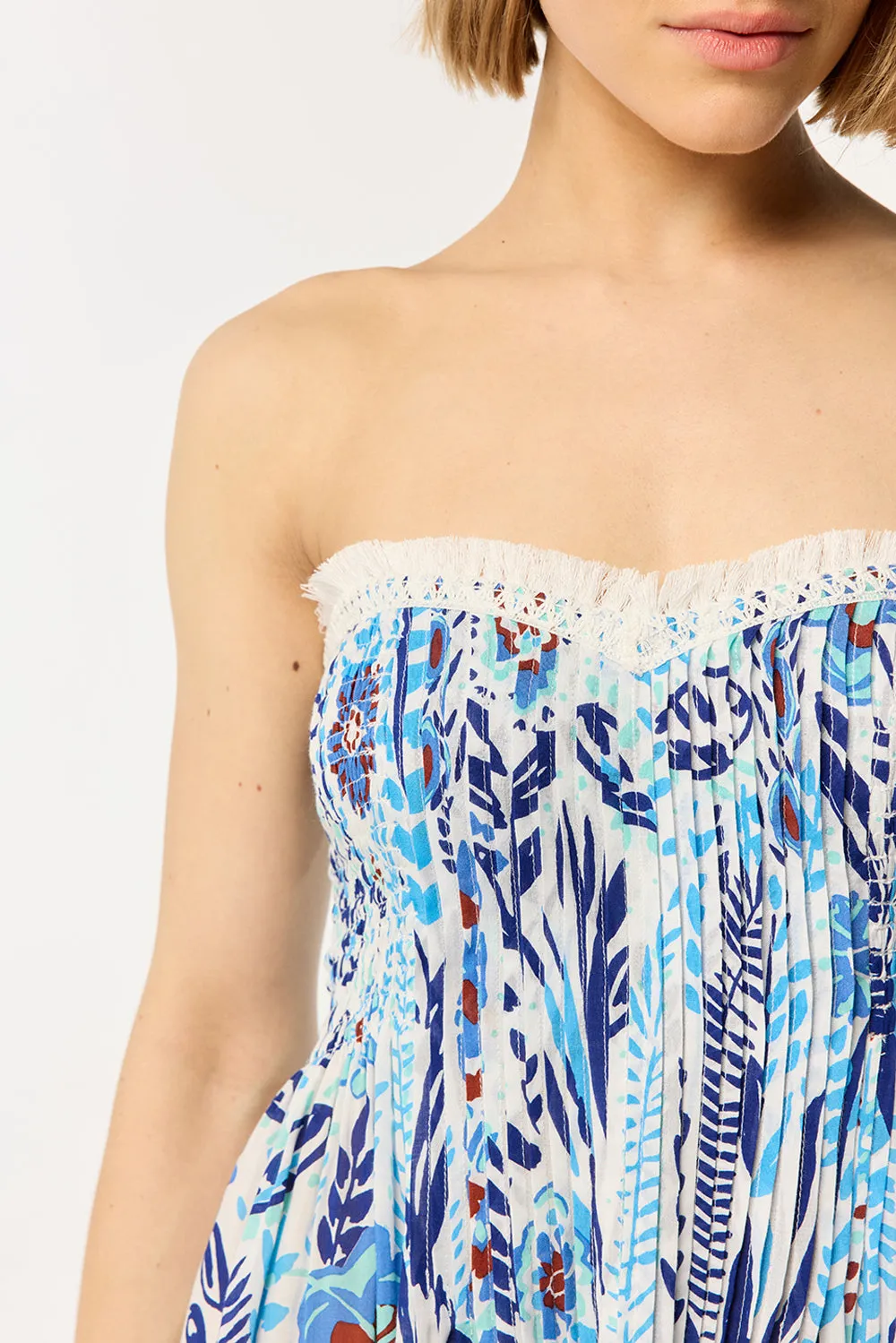 Bandeau Dress Claire - Blue Plum sold by Poupette St Barth product image thumbnail 2