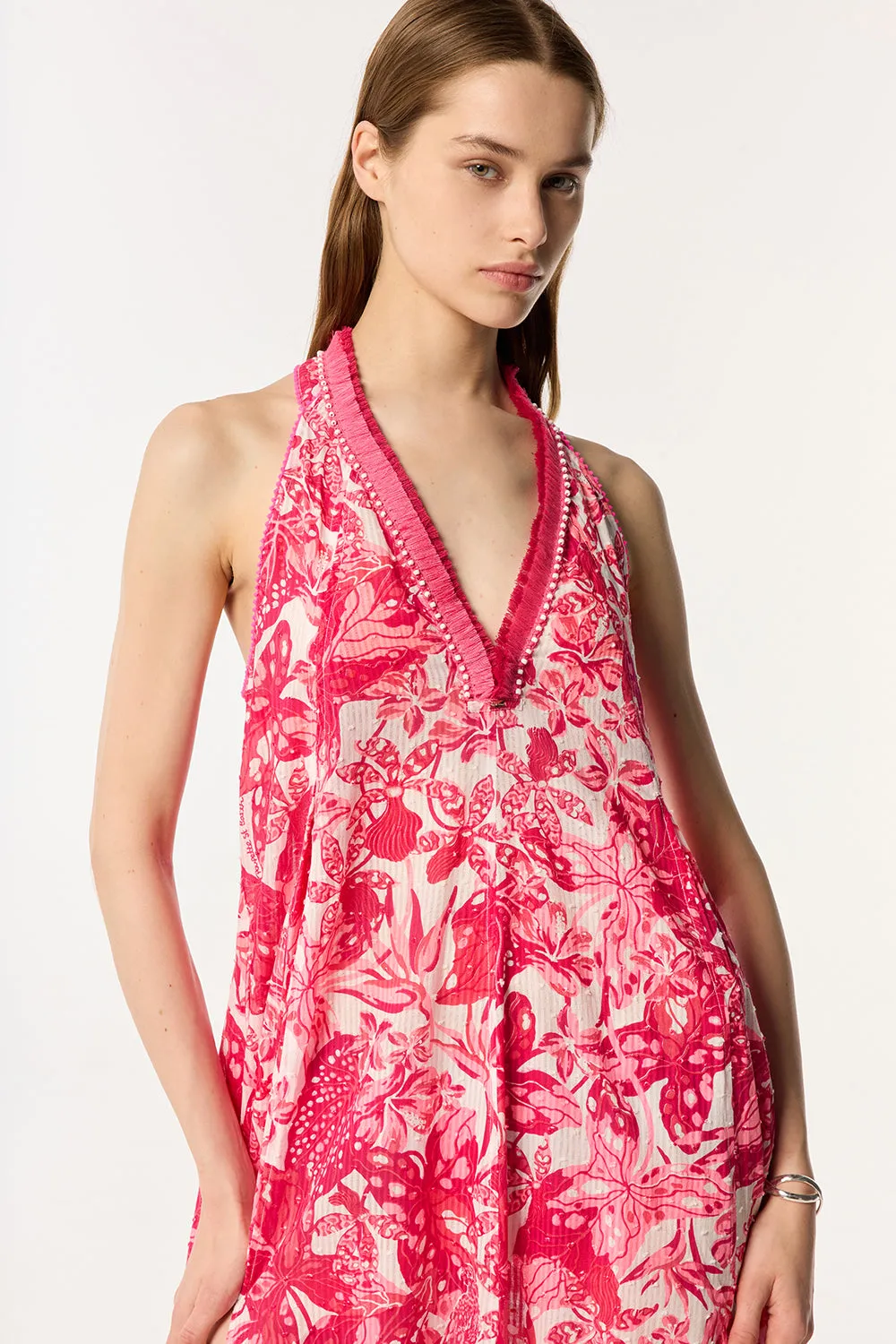 Long Dress Nava - Pink Jengel sold by Poupette St Barth product image thumbnail 2