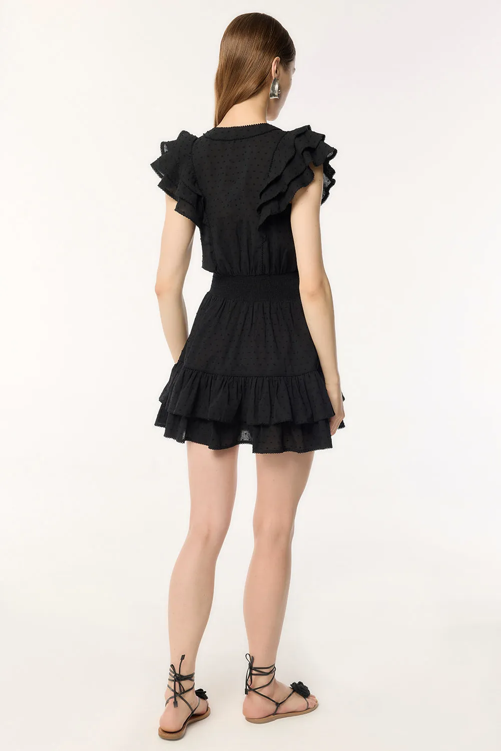 Mini Dress Camila - Black sold by Poupette St Barth product image thumbnail 3