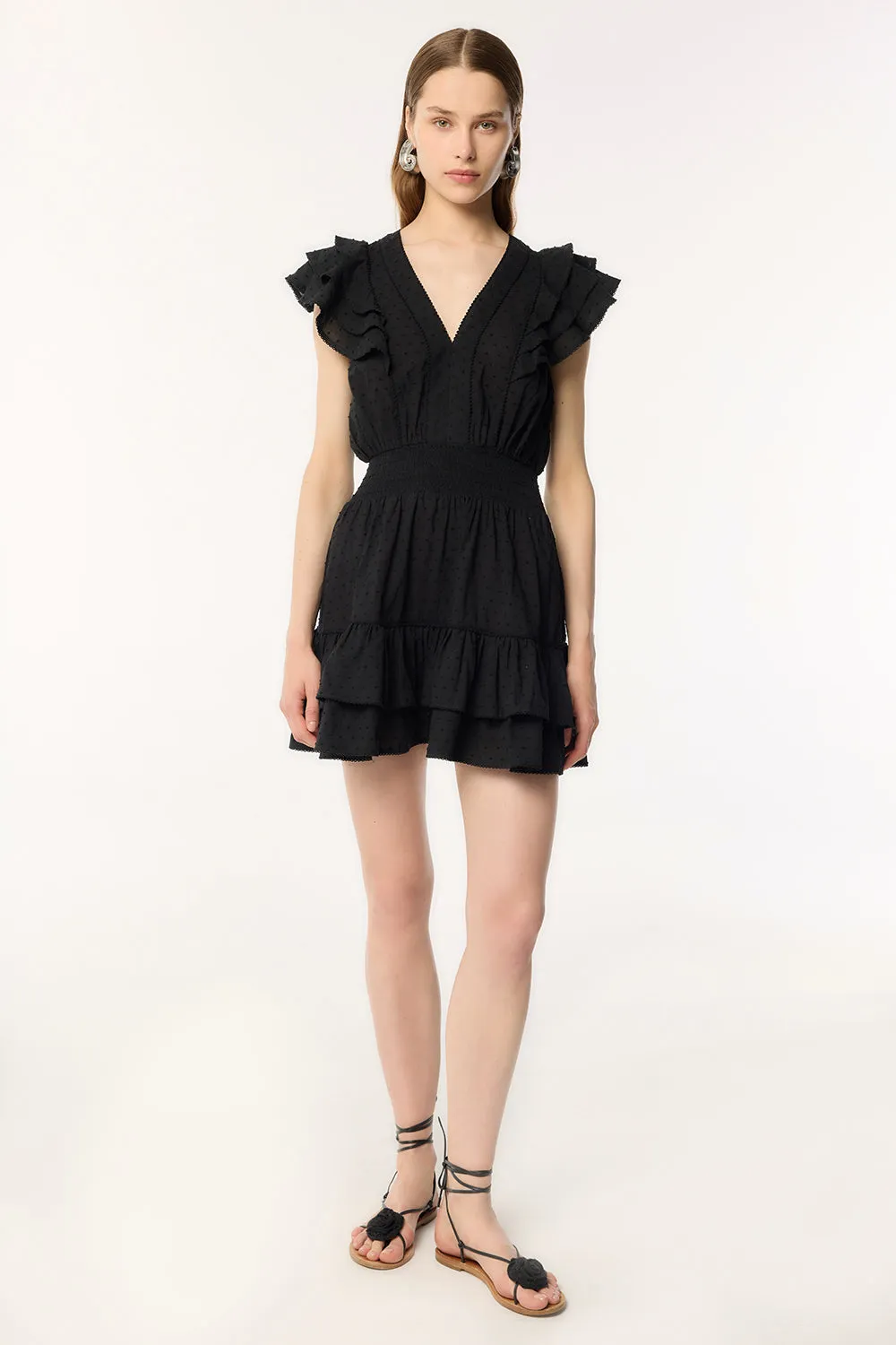 Mini Dress Camila - Black sold by Poupette St Barth product image thumbnail 2