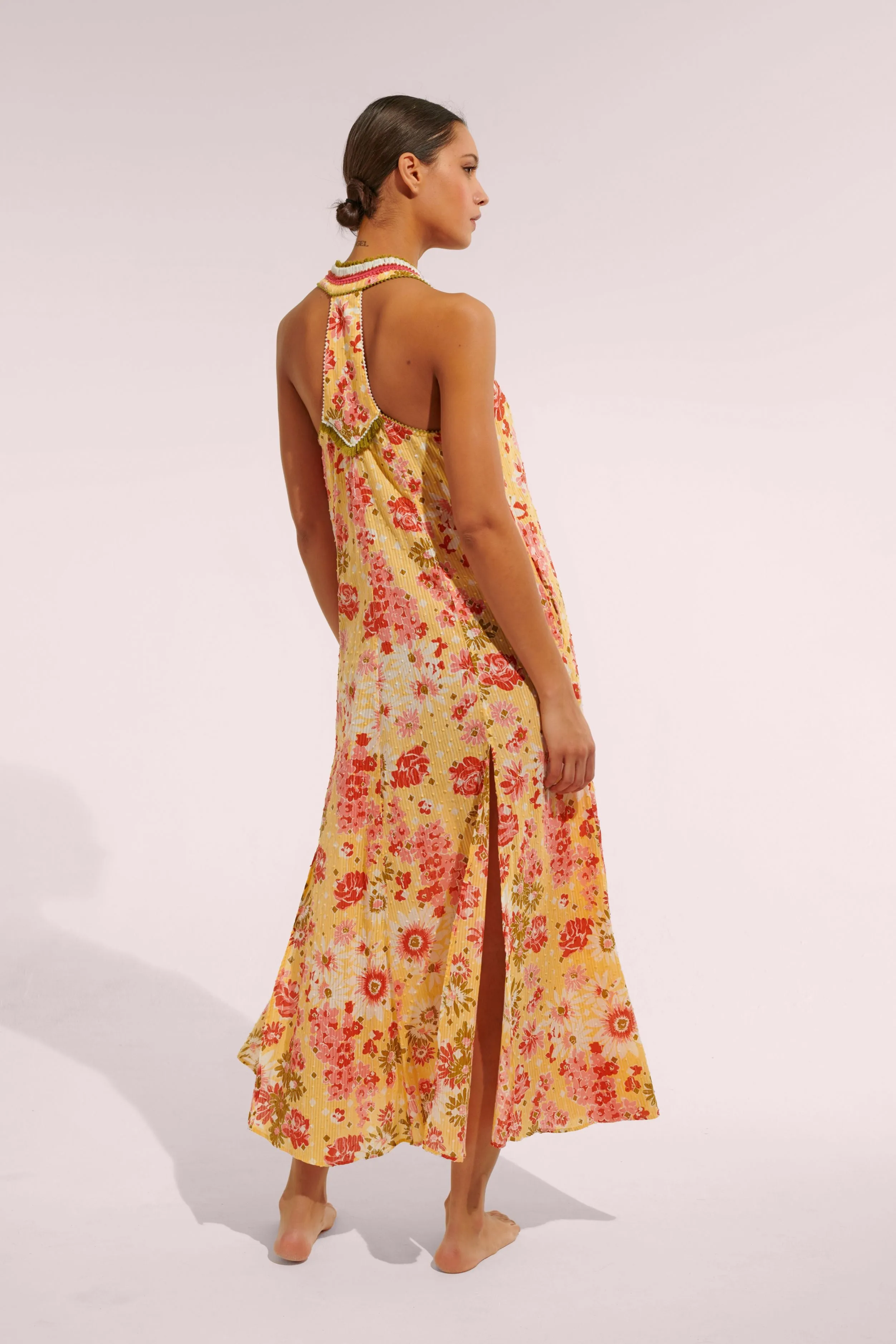 Long Dress Nava - Yellow 90'S sold by Poupette St Barth product image thumbnail 2