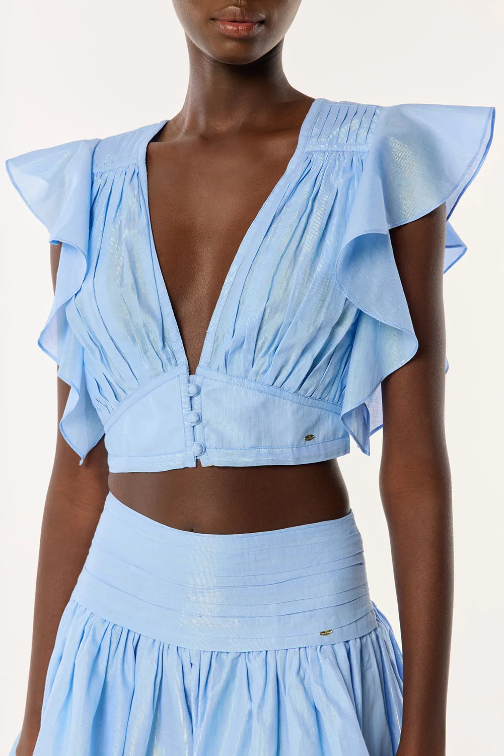 Top Kikka - Light Blue sold by Poupette St Barth