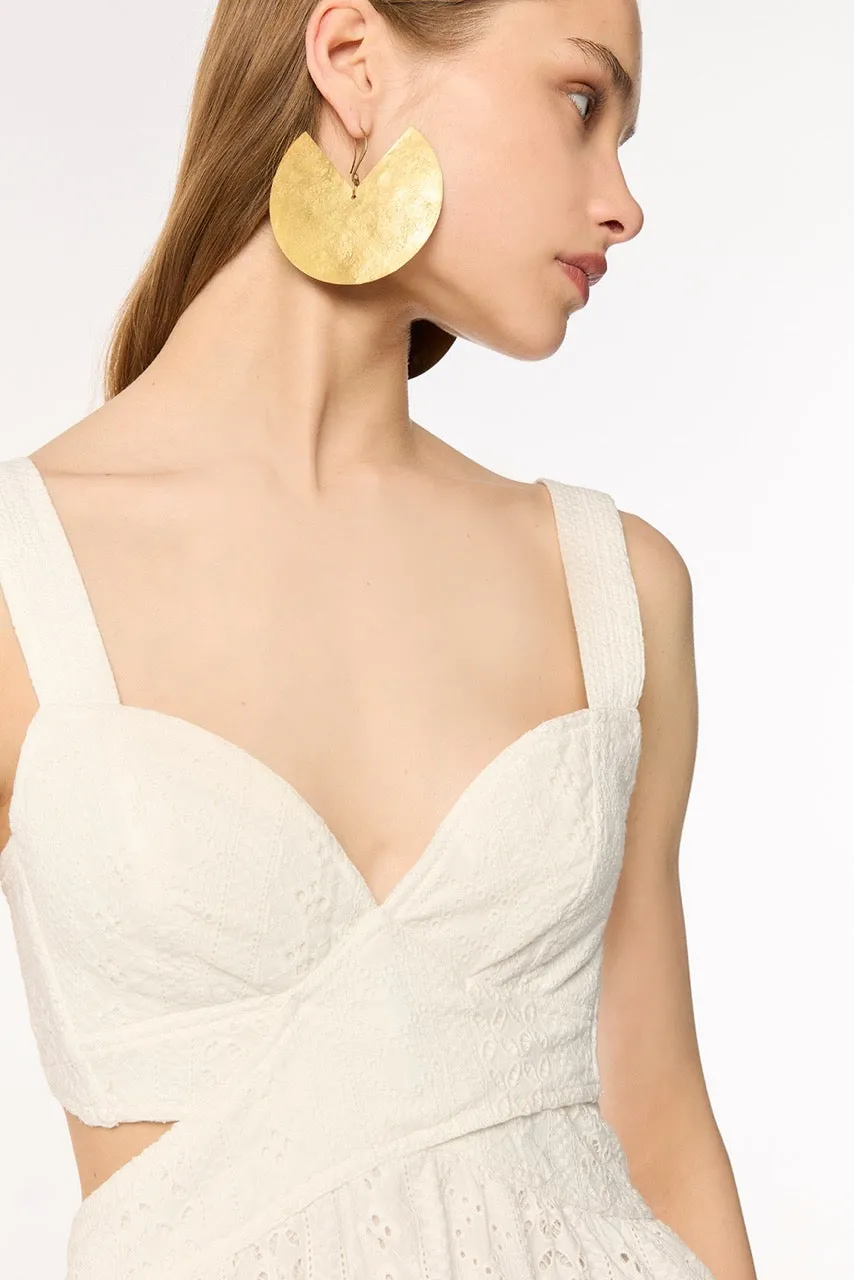 Mini Dress Coco - Natural White sold by Poupette St Barth product image thumbnail 3