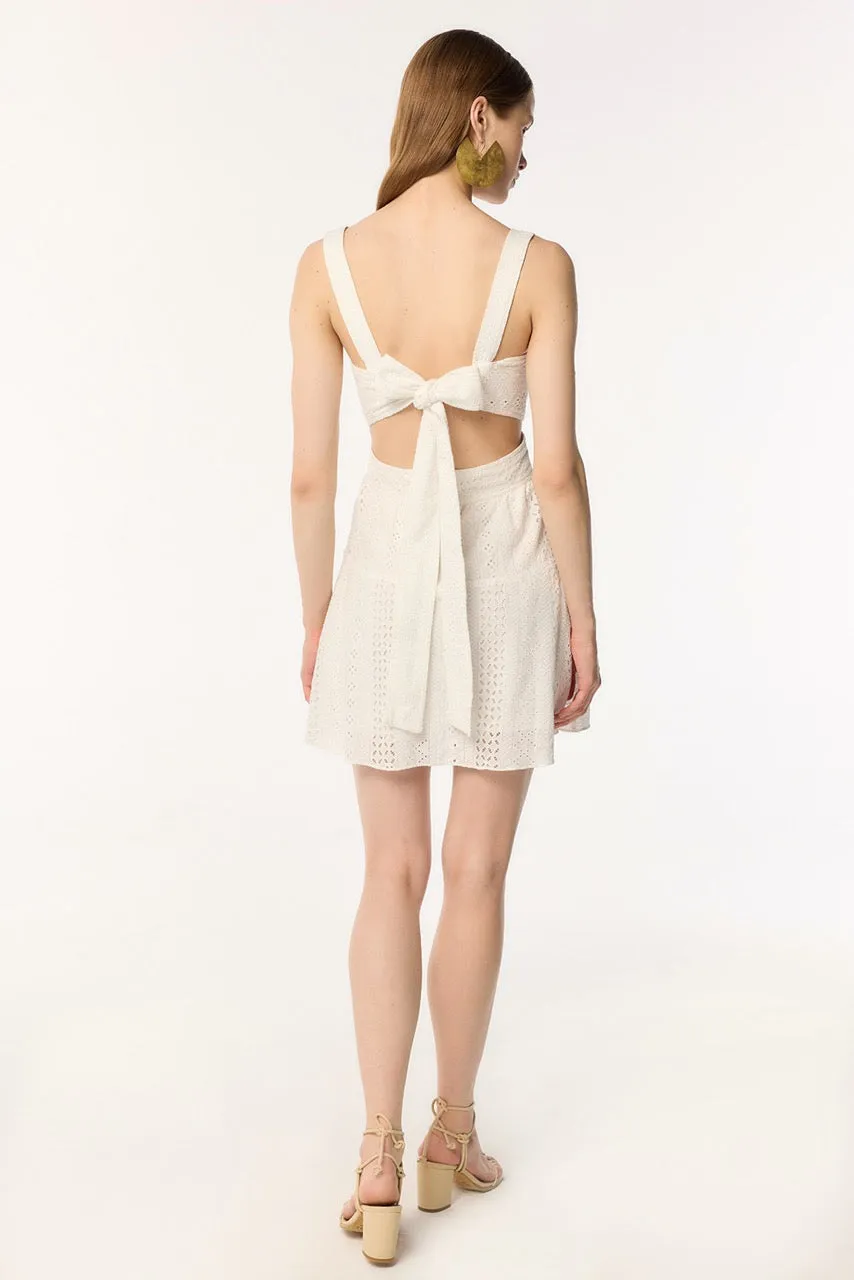 Mini Dress Coco - Natural White sold by Poupette St Barth product image thumbnail 2