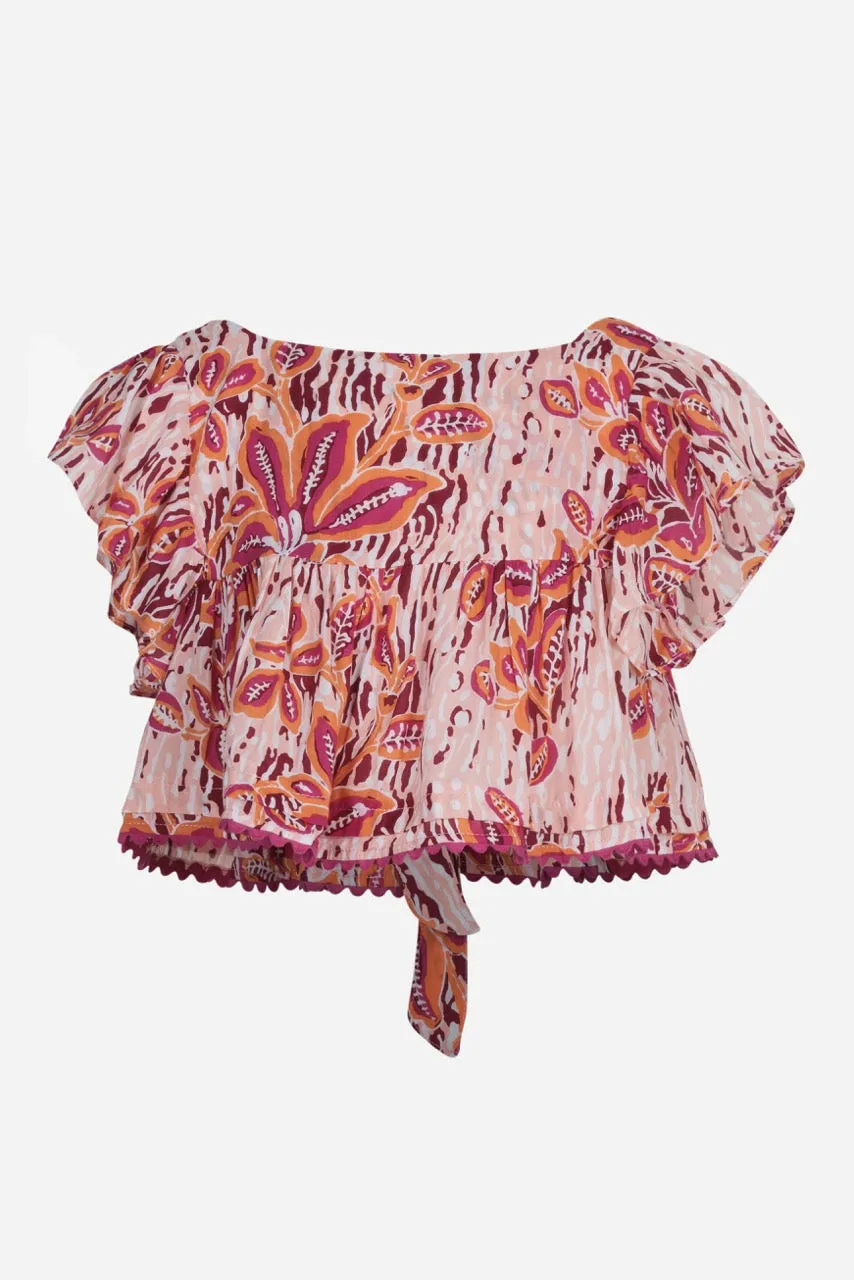 Top Cycas for girls - Pink Exotic Forest sold by Poupette St Barth