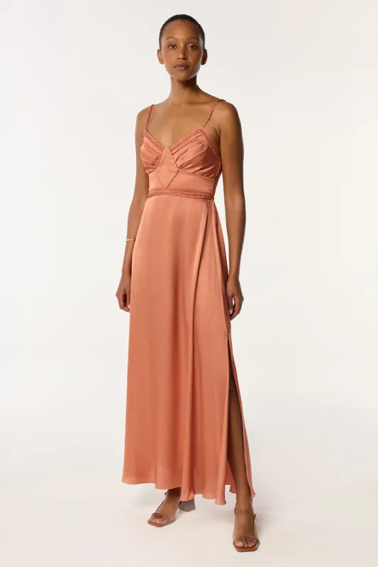 Long Dress Cara - Dusty Pink sold by Poupette St Barth