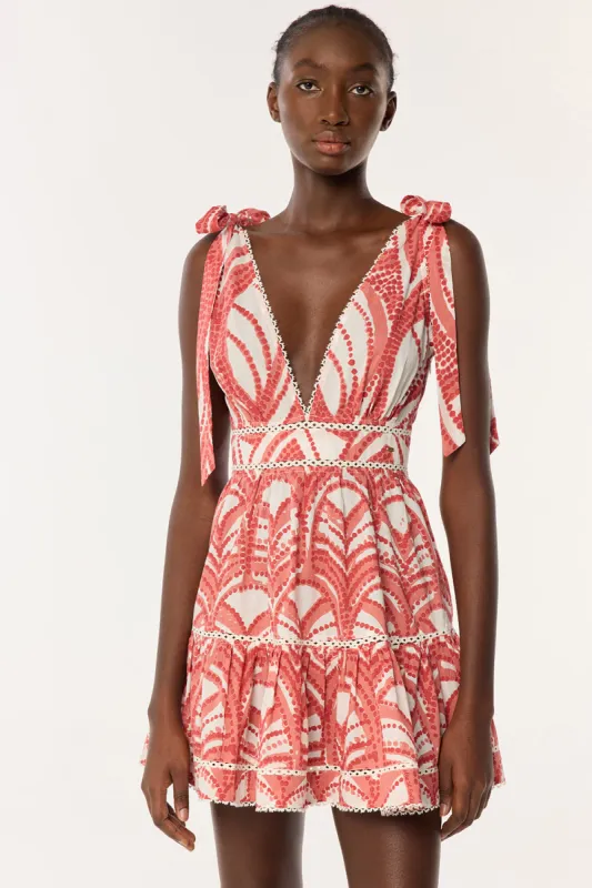 Mini Dress Cara - Pink Himba sold by Poupette St Barth