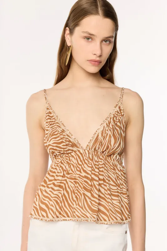 Top Cassandra - Choco Mini Animalier made by Poupette St Barth