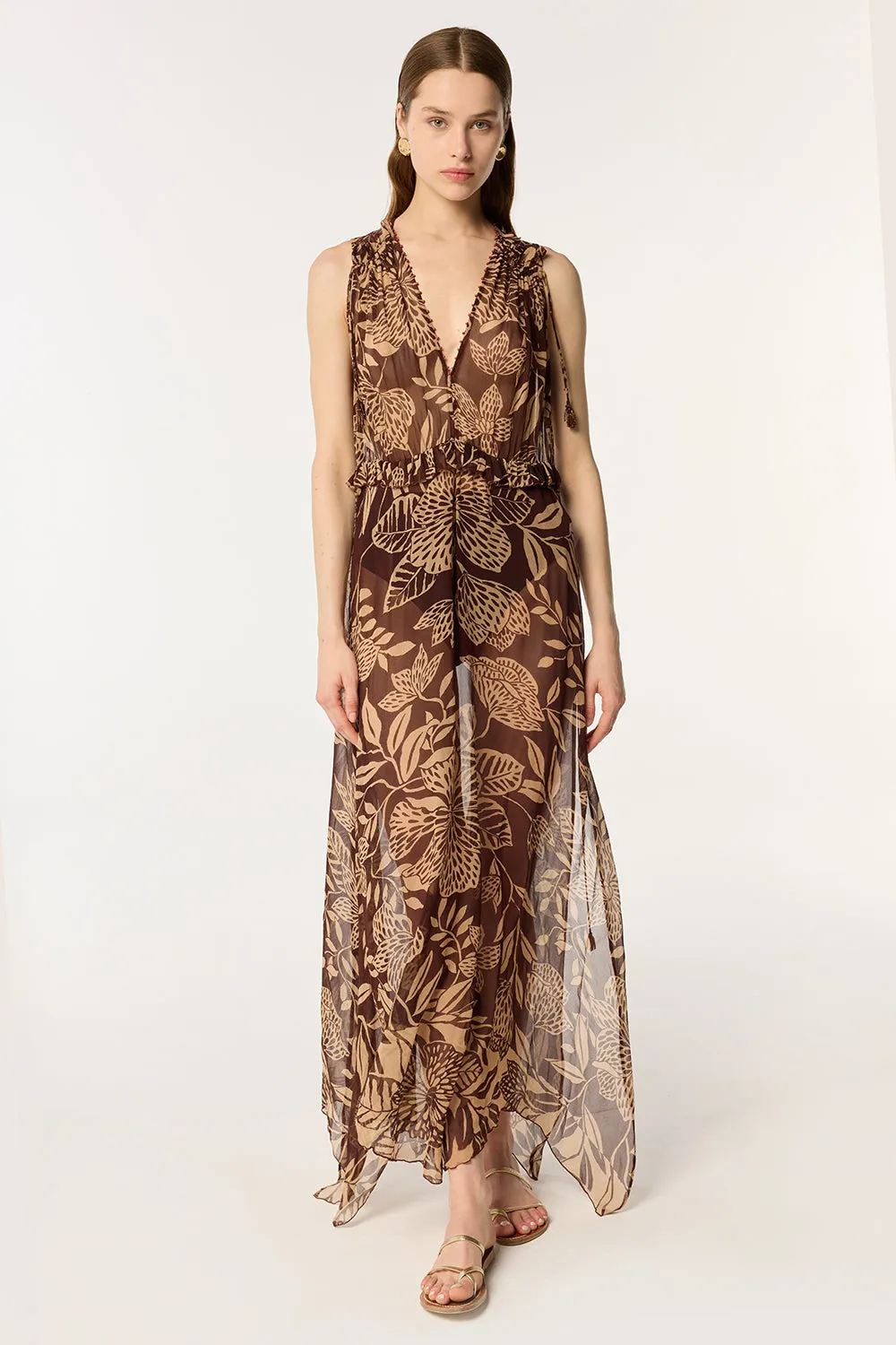 Long Dress Ciao - Choco Macro Stelis sold by Poupette St Barth product image thumbnail 2