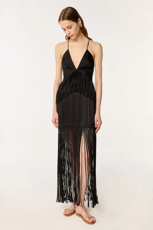 Long Dress Carmen - Black sold by Poupette St Barth