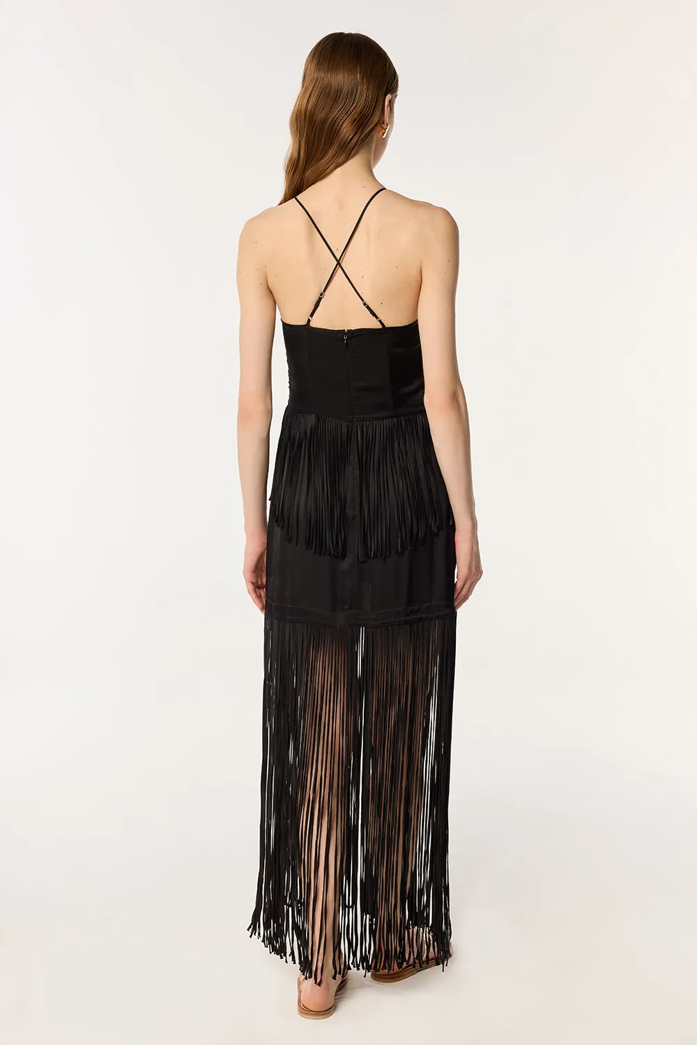 Long Dress Carmen - Black sold by Poupette St Barth product image thumbnail 3