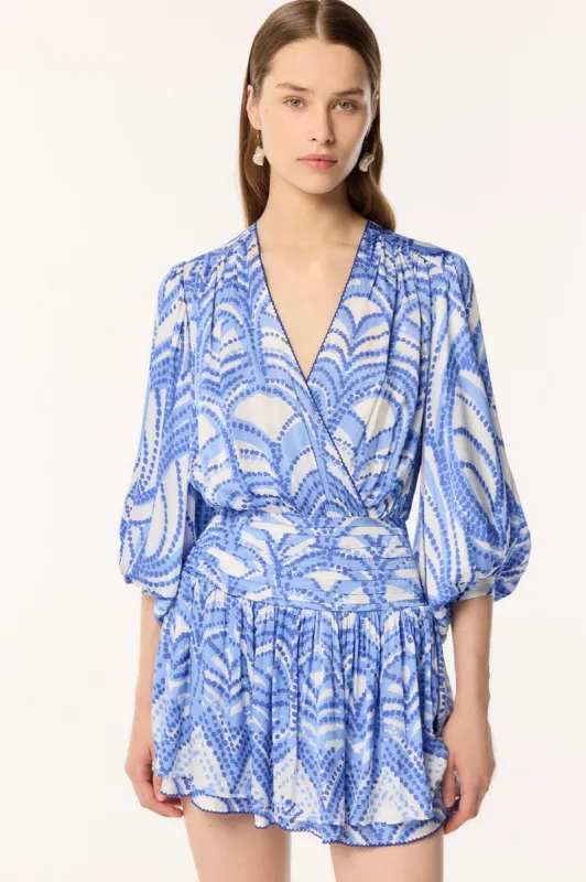 Mini Dress Colleen - Blue Himba sold by Poupette St Barth