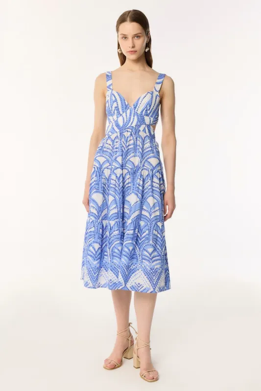 Long Dress Coco - Blue Himba sold by Poupette St Barth