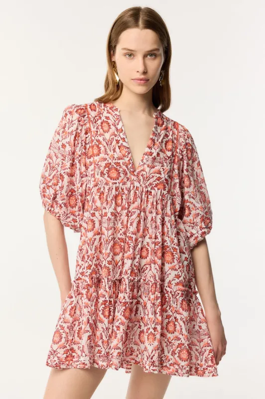 Mini Dress Aria - Pink Victorian sold by Poupette St Barth